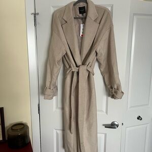 Dynamite NWT Belted Wool Coat